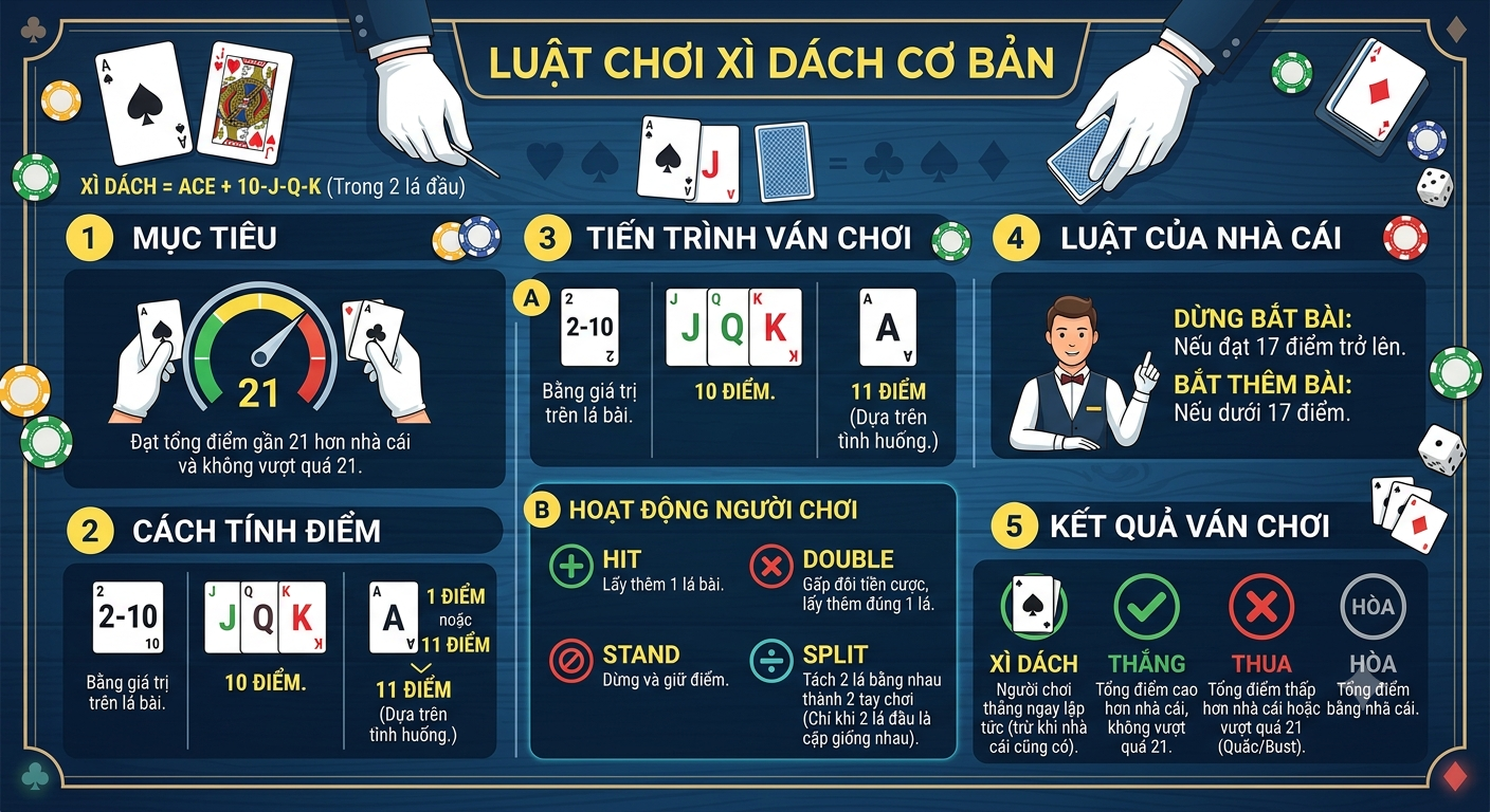 luật chơi xì dách
